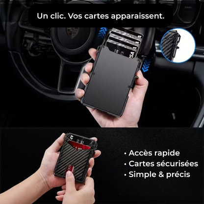 Le Portefeuille Titan - Minimaliste, fin et durable avec éjection rapide et protection RFID
