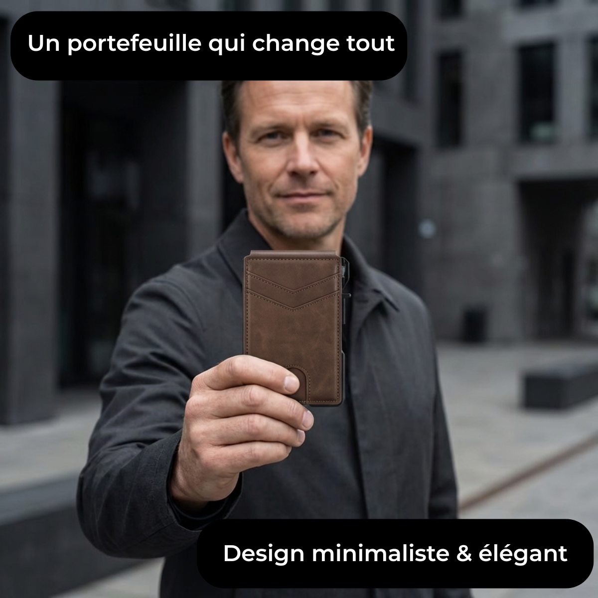 Le Portefeuille Titan - Minimaliste, fin et durable avec éjection rapide et protection RFID